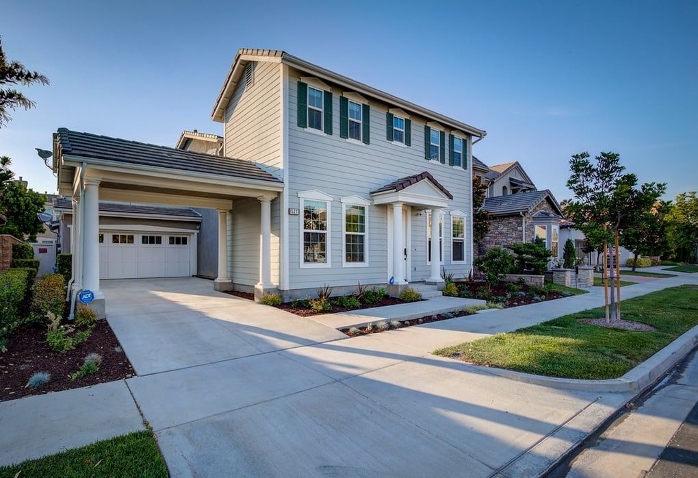 Columbus Square homes in Tustin, California
