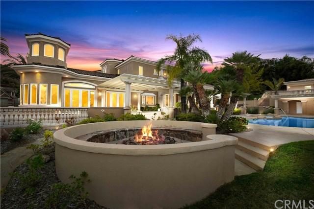 15 Via Terracaleta, Coto de Caza estate with pool and fire pit at dusk, sold by Kwon Home Group